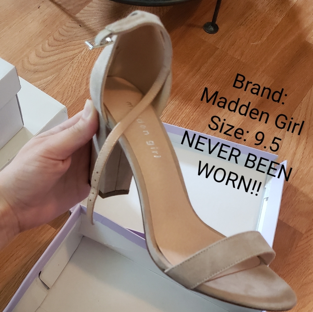 Madden Girl heels! NEVER BEEN WORN! Size 9.5!